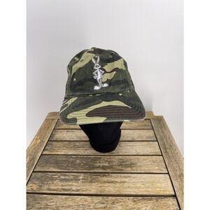Vintage Six Flags Bugs Bunny Hat Looney Tunes Snap Back Adjustable Camo One Zise
